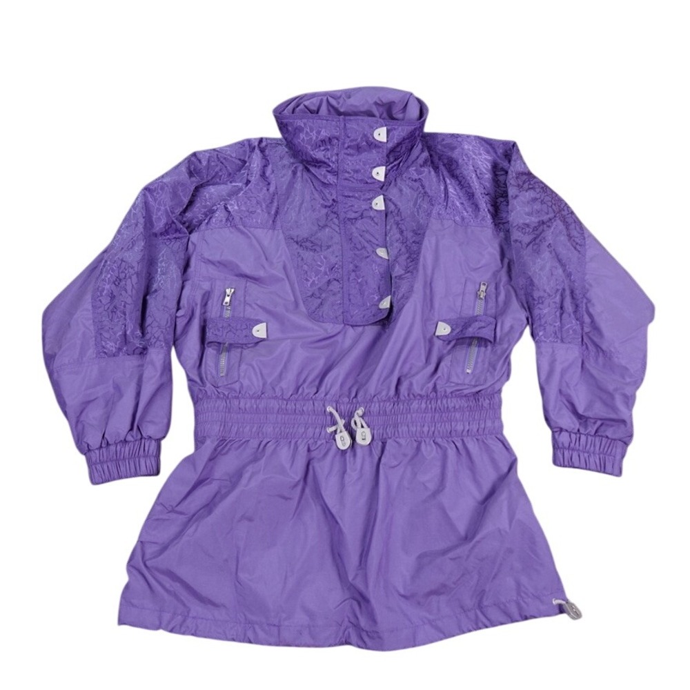 VTG Snuggler Stefan Kaelin Ski Jacket Womens 10 Purple Style 4341 Sandy 80s‎
